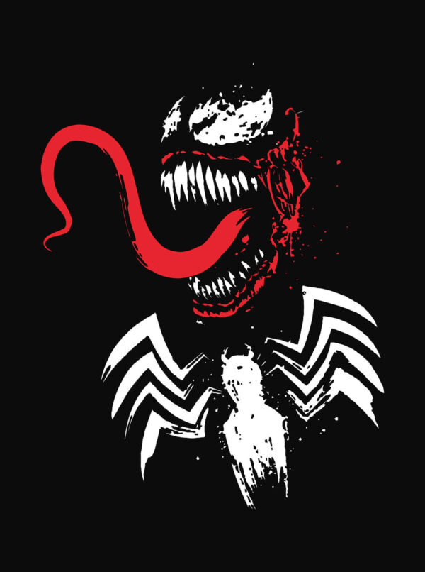 Carnage Shirt – Venom Symbiote Grunge Tee in Black