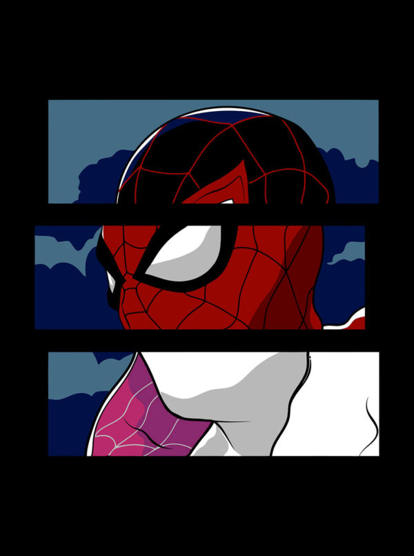 Miles Morales and Spider-Gwen T-Shirt – Into the Spider-Verse Style
