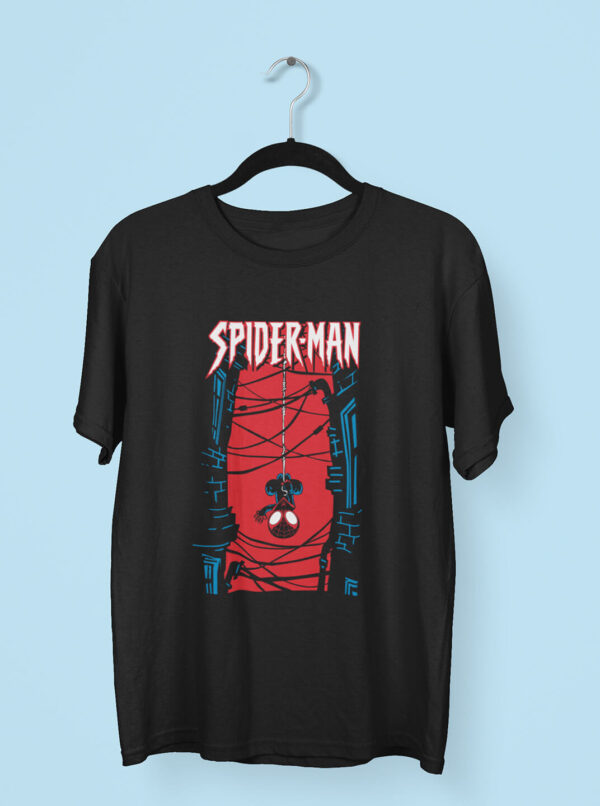 Miles Morales Spider Man T Shirt – Hanging Hero Graphic Tee