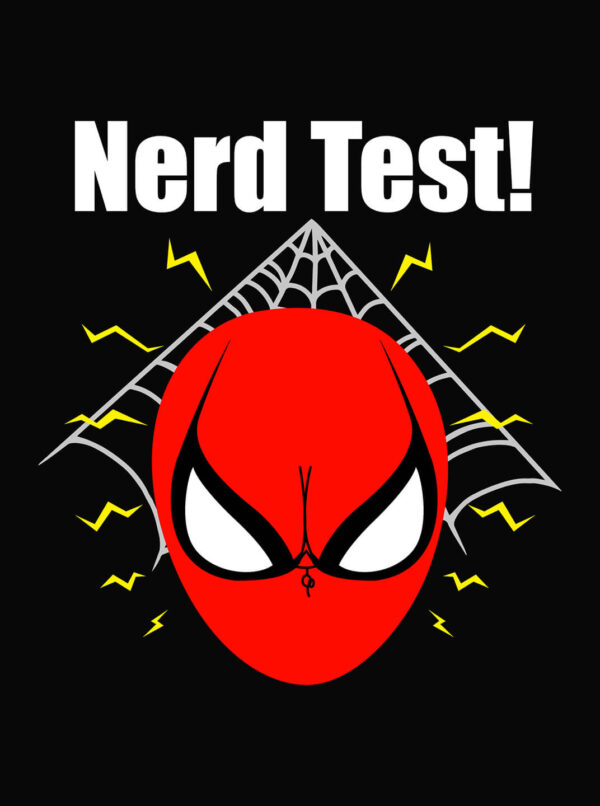 Nerd Test Spider-Man T-Shirt – Comic Fun for True Fans - Image 4