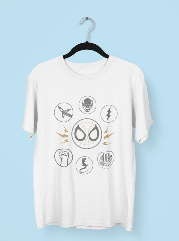 Spider Man T Shirt for Man – Marvel Iconic Symbols Tee