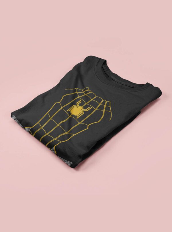 Black and Gold Spider-Man T-Shirt – No Way Home Suit Inspired - Image 3