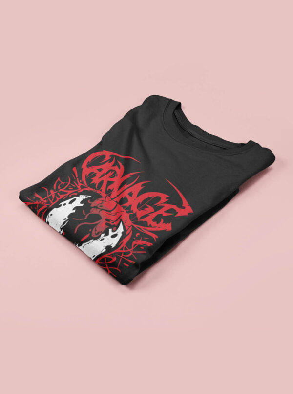 Carnage Shirt – Symbiote Face Graphic Tee for Marvel Fans