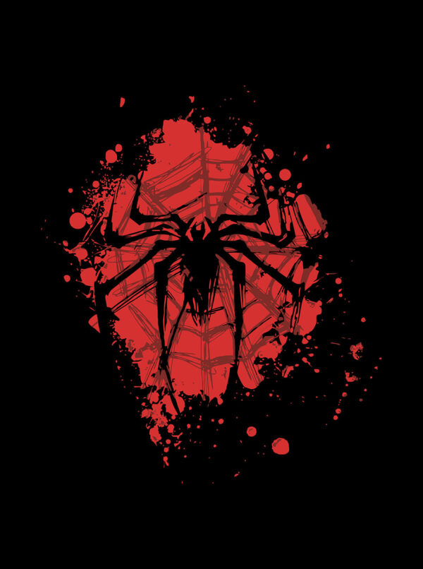 Spiderman T Shirt – Red Symbol Graphic Tee for Marvel Fans