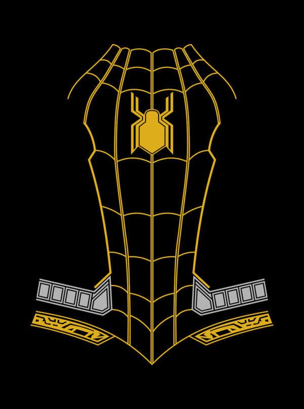 Black and Gold Spider-Man T-Shirt – No Way Home Suit Inspired