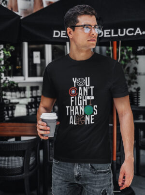 Avengers Unity T-Shirt – “You Can’t Fight Thanos Alone” Design