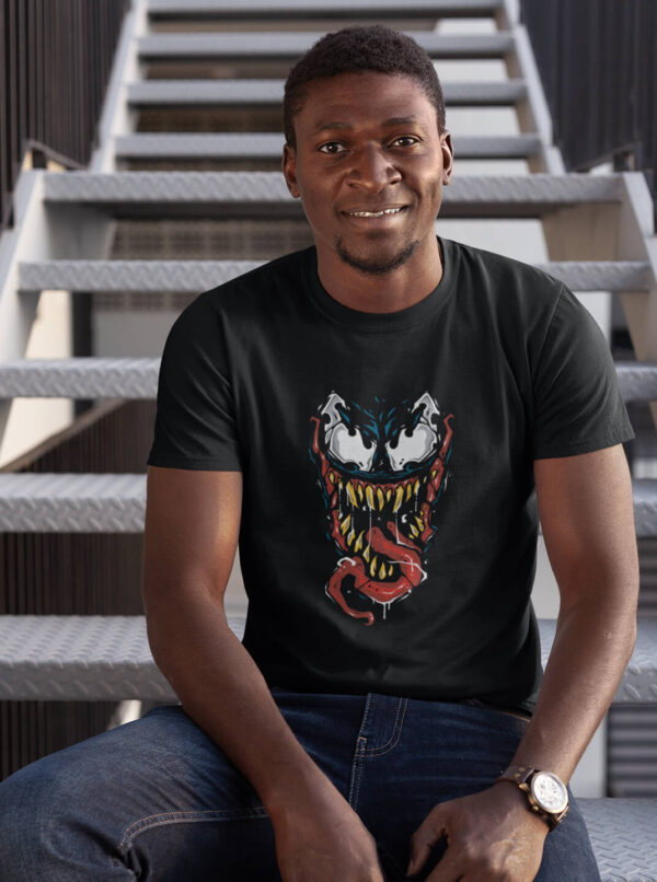 Venom Black Metal T Shirt – Heavy Rage Comic Style Tee