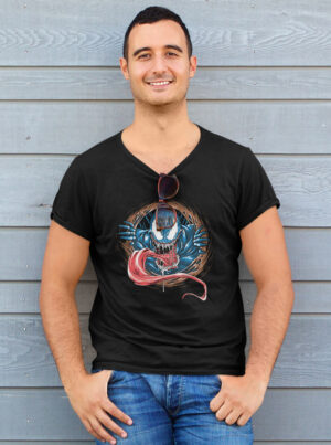 Venom Tee Shirt – Fierce Marvel Symbiote Design for Men