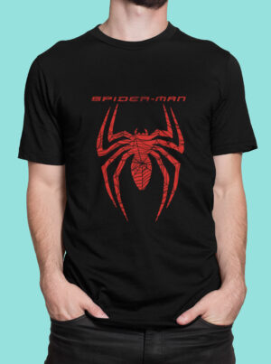 Spider Emblem T Shirt – Bold Red Symbol Tee for Fans