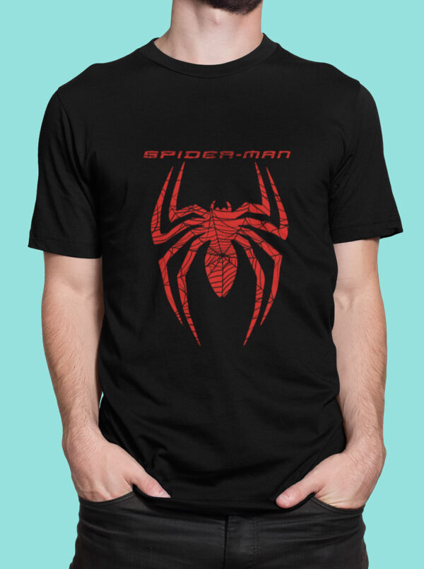 Spider Emblem T Shirt – Bold Red Symbol Tee for Fans