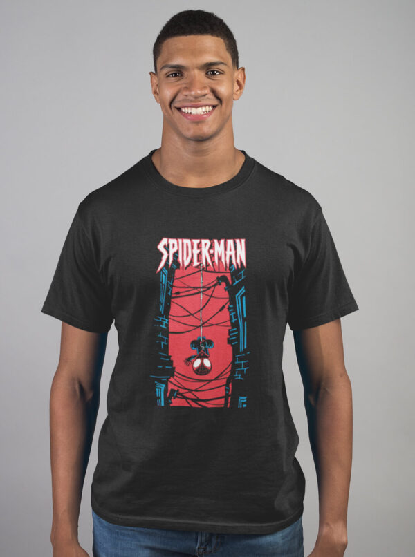 Miles Morales Spider Man T Shirt – Hanging Hero Graphic Tee