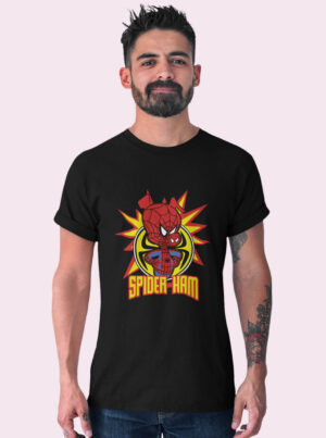 Funny Spider Ham T Shirt – Into the Spider-Verse Cartoon Tee