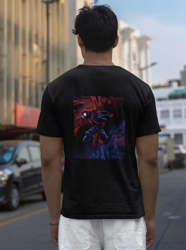 Miles Morales Spider-Man T-Shirt – Dynamic City Swing Graphic