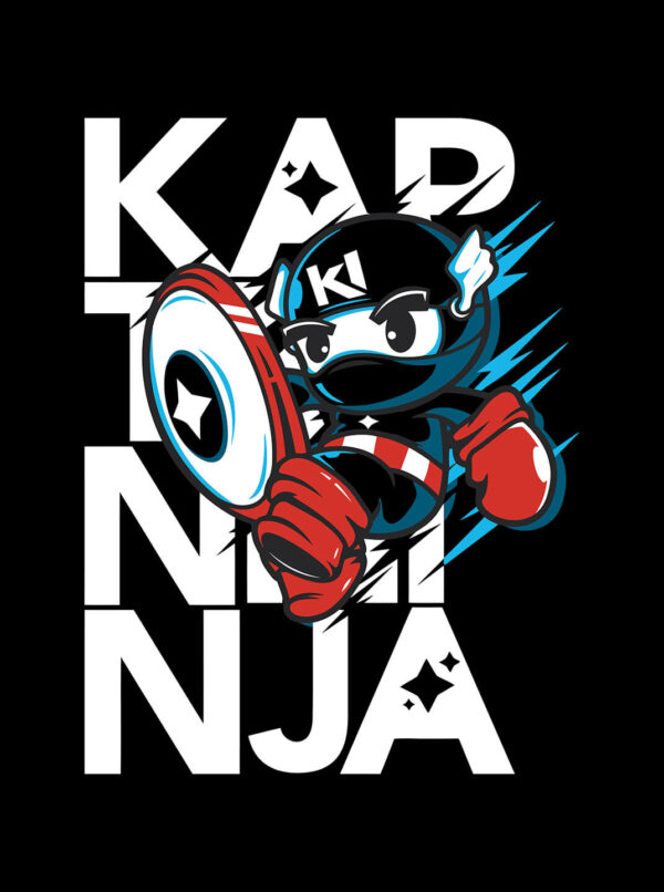 Captain Ninja Shield T-Shirt – Superhero Meets Stealth Style - Image 4