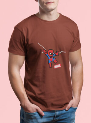 8-Bit Pixel Spider-Man T-Shirt – Retro Gamer Style