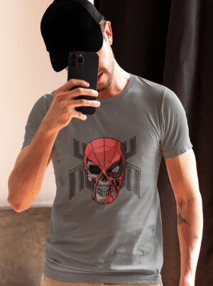 Skull Spider-Man T-Shirt – Dark Hero Edition for Marvel Fans