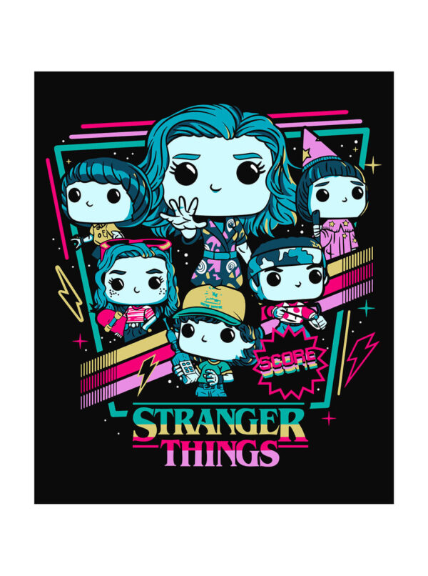 Stranger Things T-Shirt – Funko Pop Neon Style Crew Tee