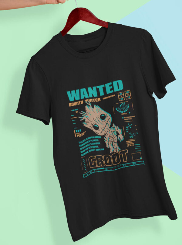 I Am Groot T Shirt Men's – Guardians Wanted Poster Tee