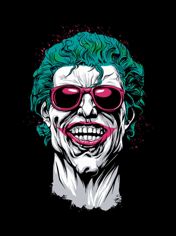 Joker Laugh T Shirt – Retro Style with Bold Attitude