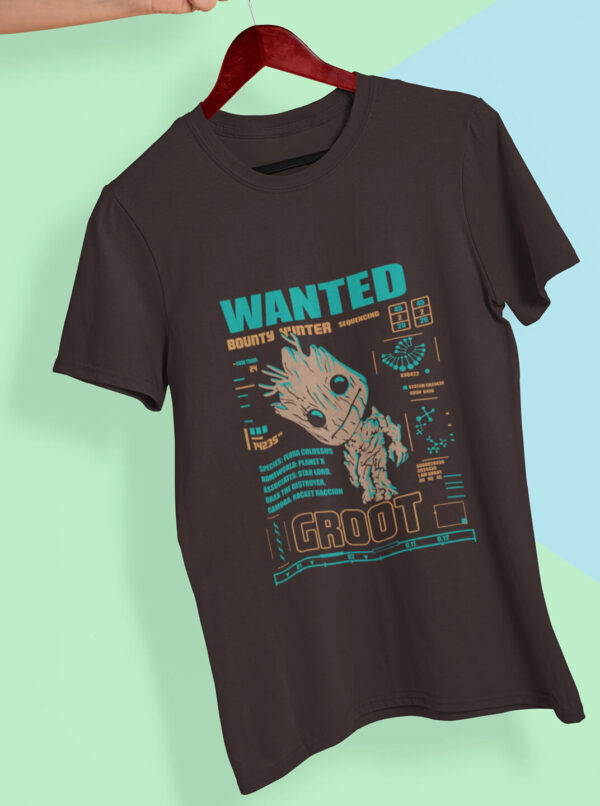 I Am Groot T Shirt Men's – Guardians Wanted Poster Tee
