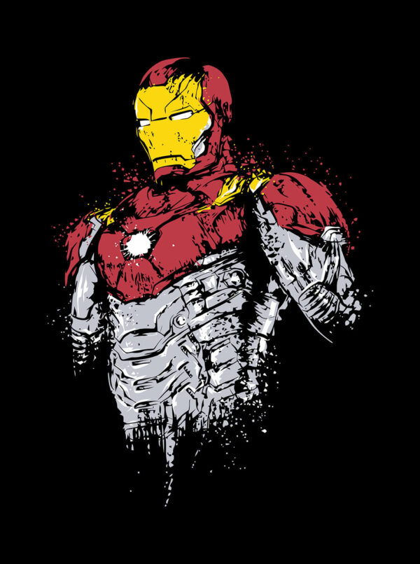 Iron Man Armor T Shirt – Battle-Worn Avenger Graphic Tee