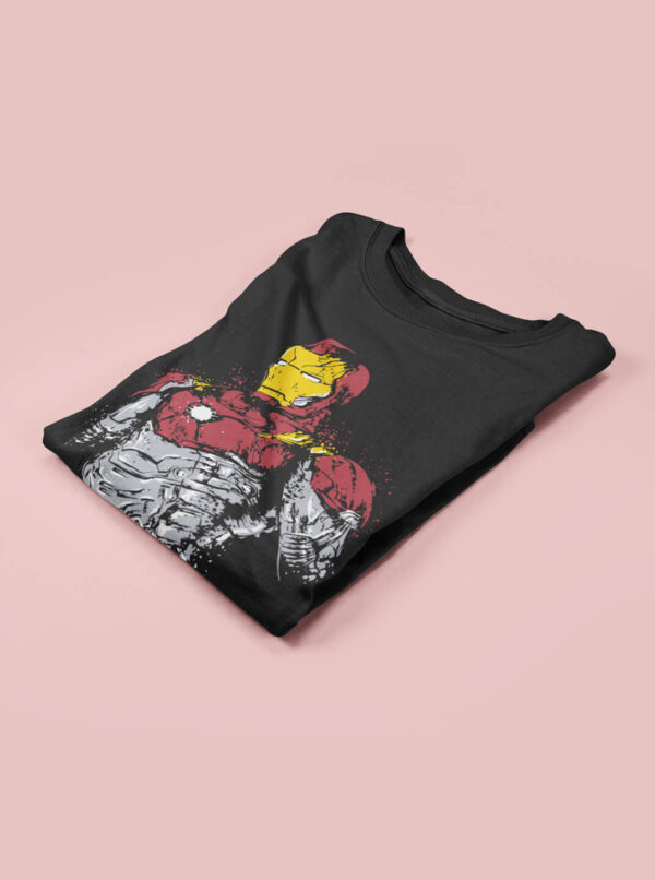 Iron Man Armor T Shirt – Battle-Worn Avenger Graphic Tee