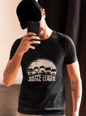Justice League T Shirt – Cute Cartoon Heroes Graphic Tee