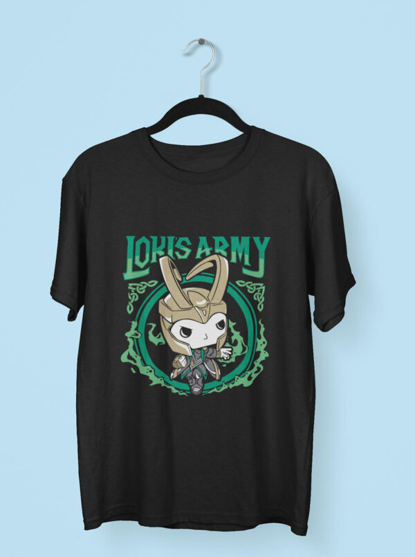 Loki Army T Shirt – Cute Chibi God of Mischief Graphic Tee