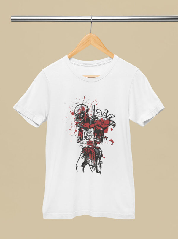 Zombie Deadpool T-Shirt – Grunge Marvel Antihero Graphic