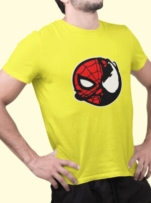 Spider-Man and Venom T-Shirt – Cute Marvel Emoji Style