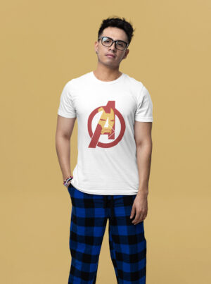 Avengers Tony Stark T-Shirt – Minimal Iron Man Emblem Tee