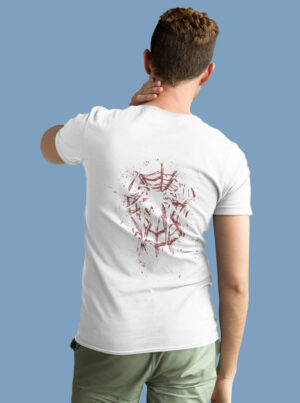 Spiderman Web Shirt – Abstract Back Print Marvel Tee