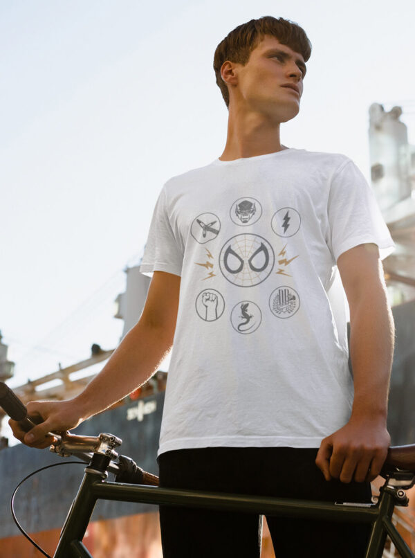 Spider Man T Shirt for Man – Marvel Iconic Symbols Tee