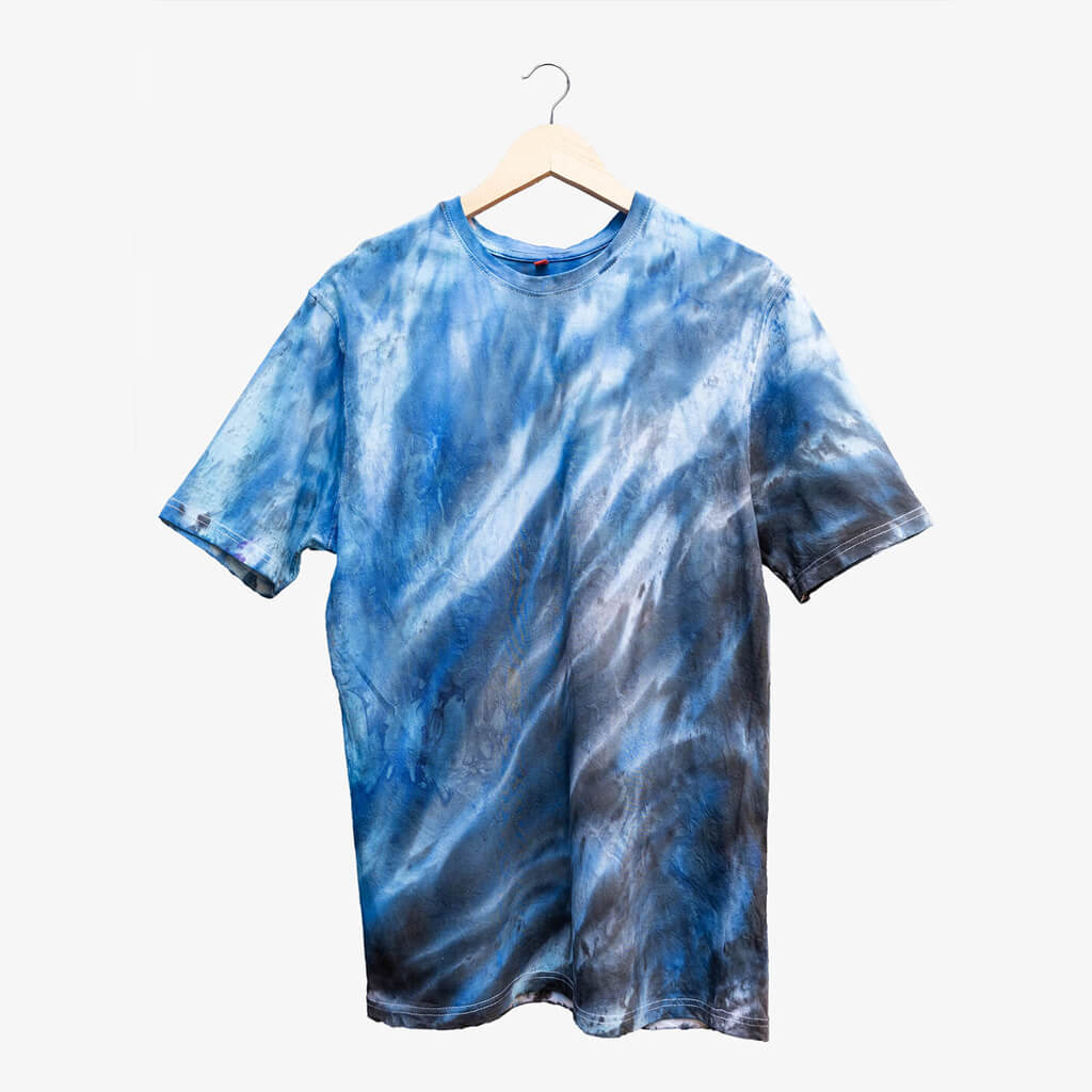 Black And Blue Tie-Dye