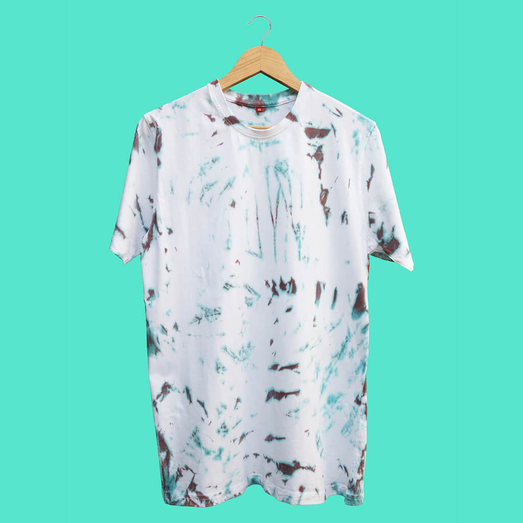 Pastel Blue Tie-Dye T-shirt