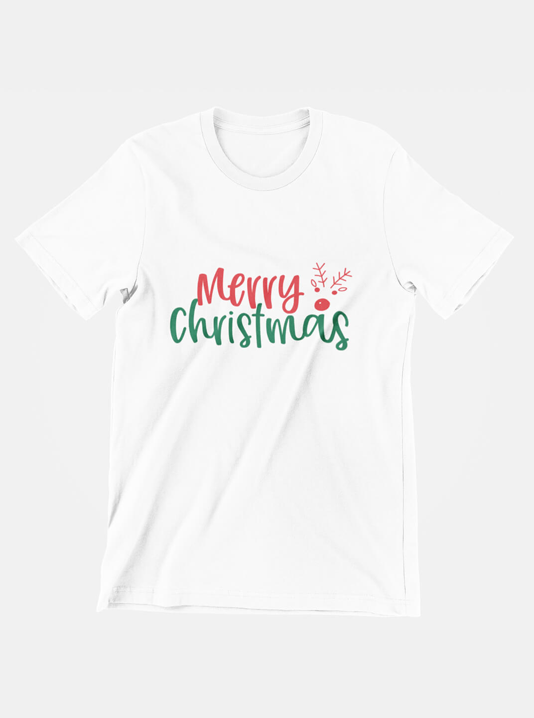 100% Cotton Merry Christmas Printed T-Shirt for Men - FlyyDok 100% Cotton Merry Christmas Printed T-Shirt for Men - Image 2