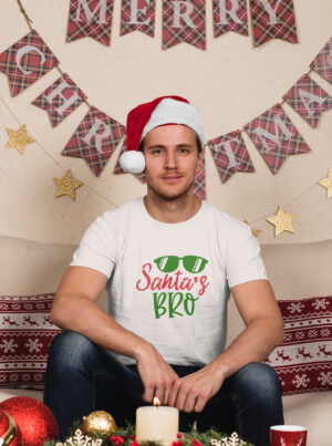 Santa’s Bro – Funny Merry Christmas Graphic T Shirt